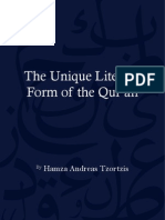 The Unique Literary Form of The Quran