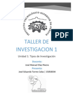 Unidad 1 Tipos de Investigación