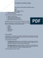 Tipos de Investigación, Caracteristicas y Ejemplos