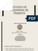 Estudio de INGENIERIA DE TRANSITO