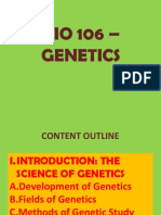 Intro For Genetics and Evolution