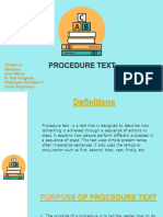 Procedure Text Kelas 12