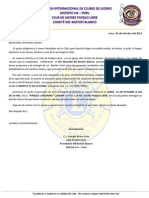 Carta Presidentes de Los Clubes