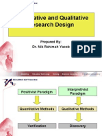 UKM Quantitative and Qualitative Research Design