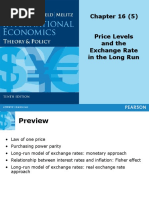 TOPIC 5 - Price Levels and The Exchange Rate in The Long Run