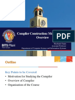 L1 - Overview of Compiler Construction