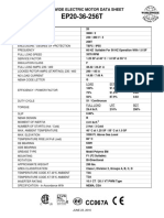 EP20-36-256T MOTOR Datasheet