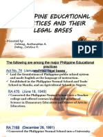 Legal Foundation of Education