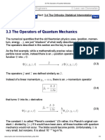 Hamiltonian Operator