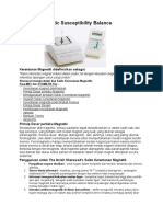 Magnetic Susceptibility Balance