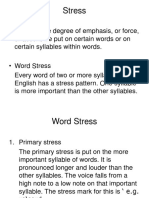 Word Stress