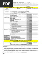 Employee Declaration Form 1