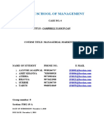 Fore School of Management: DATE OF SUBMISSION: November 1, 2010 DUE DATE: November 1, 2010