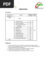 Optometry Exam Content and References