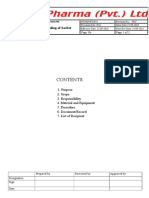 Sop For Operation of Sachet Filling Machine