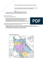 Estimated Land Use and Trip Generation For Selected Alternative Scenarios