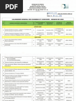 Calendrier General Des Examens Et Concours - Annee 2020 PDF