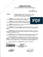 COA - R2016-024 - Deferment of Implementation of COA Circular No. 2015-011 Dated December 1, 2015 - Prescribing The Use of The Manual On Financial Management For Barangays