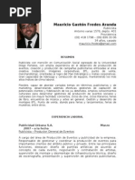 CV Mauricio Gaston Fredes Aranda