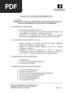 Manual de Procedimientos - Plan de Higiene