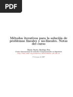 Metodos Iteractivos para La Solucion de Problemas Lineales y