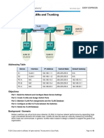 TALLER 6.2.2.5 Lab - Configuring VLANs and Trunking - DESARROLLO