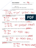 Calculating Ke and Pe Key PDF