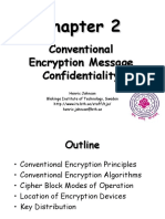 Conventional Encryption Message Confidentiality