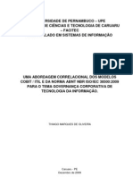 Uma Abordagem Correlacional Dos Modelos Cobit Itil e Da Norma Abnt NBR Iso Iec 38500 para o Tema Governança Corporativa de Tecnologia Da Informação.