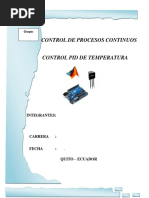 Informe - Pid Matlab