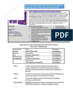 Bizmanualz Sales Marketing Policies and Procedures Sample