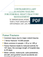 Closed Intramedullary Interlocking Nailing For Femoral Shaft Fracture Management