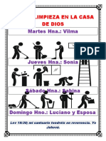 Rol de Limpieza en La Casa de Dios