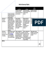 114 - Article Summary Rubric