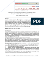 Srilaksmi 2017 Regulatory Requirements For Registration of API in US and EU PDF