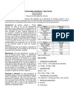 Proporciones Definidas y Multiples