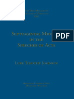 Johnson - Septuagintal Midrash in The Speeches of Acts PDF