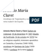 Antonio María Claret - Wikipedia, La Enciclopedia Libre