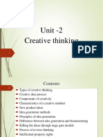 Creative Thinking Unit - 2 IDT