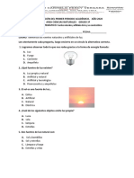 Evaluación de Las Fuentes de Luz