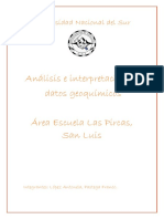 Informe Prospección Geoquímica