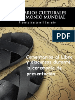 Comentarios Libro "Itinerarios Culturales y Patrimonio Mundial" de Alberto Martorell