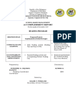 Accomplishment Report Reading Program December