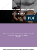 Comment Developper Une Vie de Priere Miraculeuse Pour Sa Famille