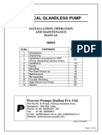 Installation Procedure For Vertical Glandless Process Pump