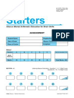 Indian Abacus Starters Question Paper 1st Level Free