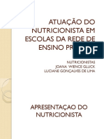 Atuação Do Nutri em Escolas Privadas