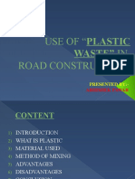 USE OF Plastic Waste in Road Construction