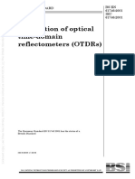 (BS EN 61746 - 2001) - Calibration of Optical Time-Domain Reflectometers