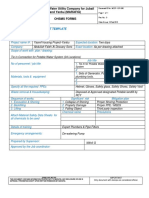 Method Statement Template (Potable Water System)